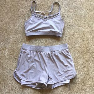 Reebok Bra and Shorts Matching Set